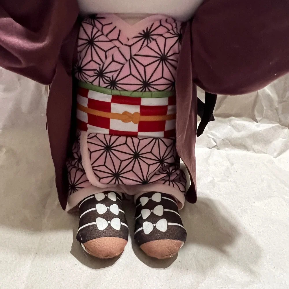 SEGA Nezuko Kamado Plush Demon Slayer Kimetsu no Yaiba Pink Kimono Toy Anime - Picture 3 of 9